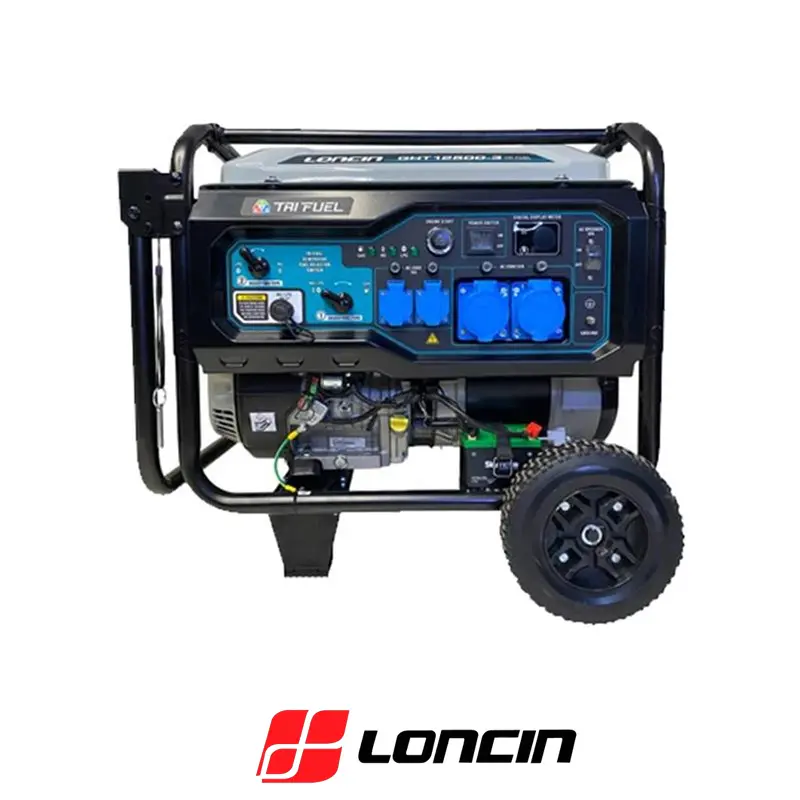 موتور برق سه گانه سوز لانسین GHT12500-3 | 10 کیلووات ATS